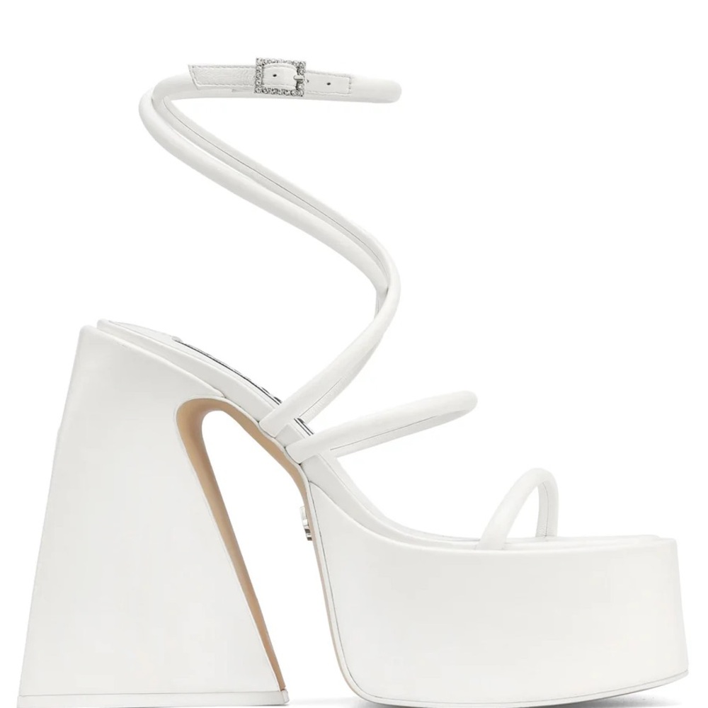 Naked Wolfe Angel White Leather heels